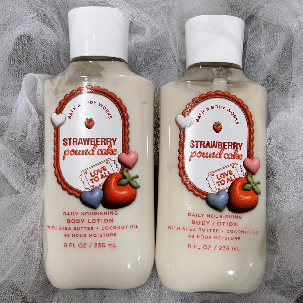 🦋Strawberry Pound Cake Set of 2 Lotions by B&BW